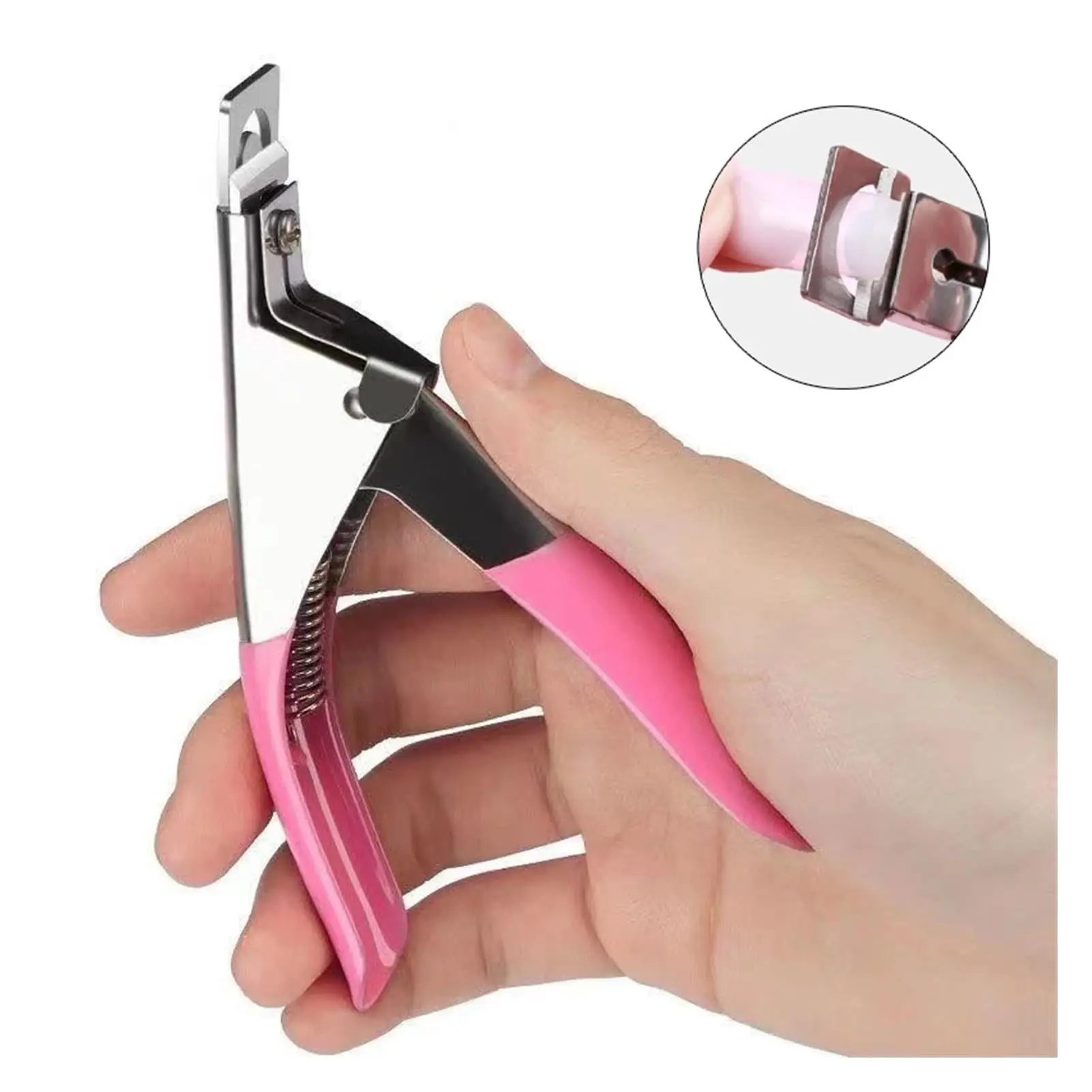 Coupe-ongles en acier inoxydable, 1 pièce, en acrylique, ciseaux à ongles, pince à cuticules, outils de coupe pour le soin des ongles