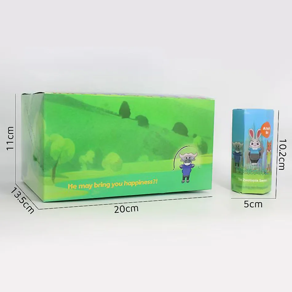 الأصلي Zootopia صندوق أعمى لطيف نيك جودي عمل الشكل البلاستيكية دمية صندوق غامض شخصيات كرتونية الكرتون جمع لعبة مجسمة