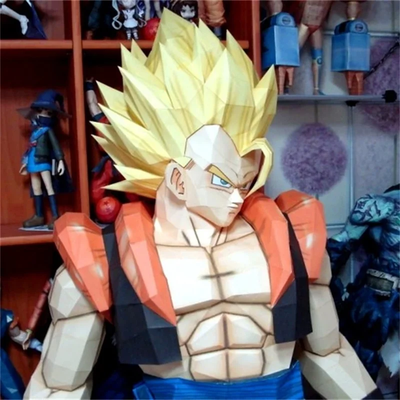 1.8m SonGoKu Paper Model Japanese Anime Figures Papercraft 3D DIY Puzzle Hand Made Toy Home Decor Room Decoration Art Sculpture