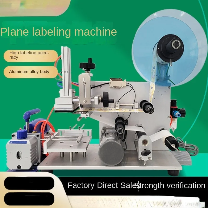 小さな半自動飛行機のラベリングマシン、正方形のボトル、粘着ラベル、ラベルコード、経済的で実用的なタイプ、lp60