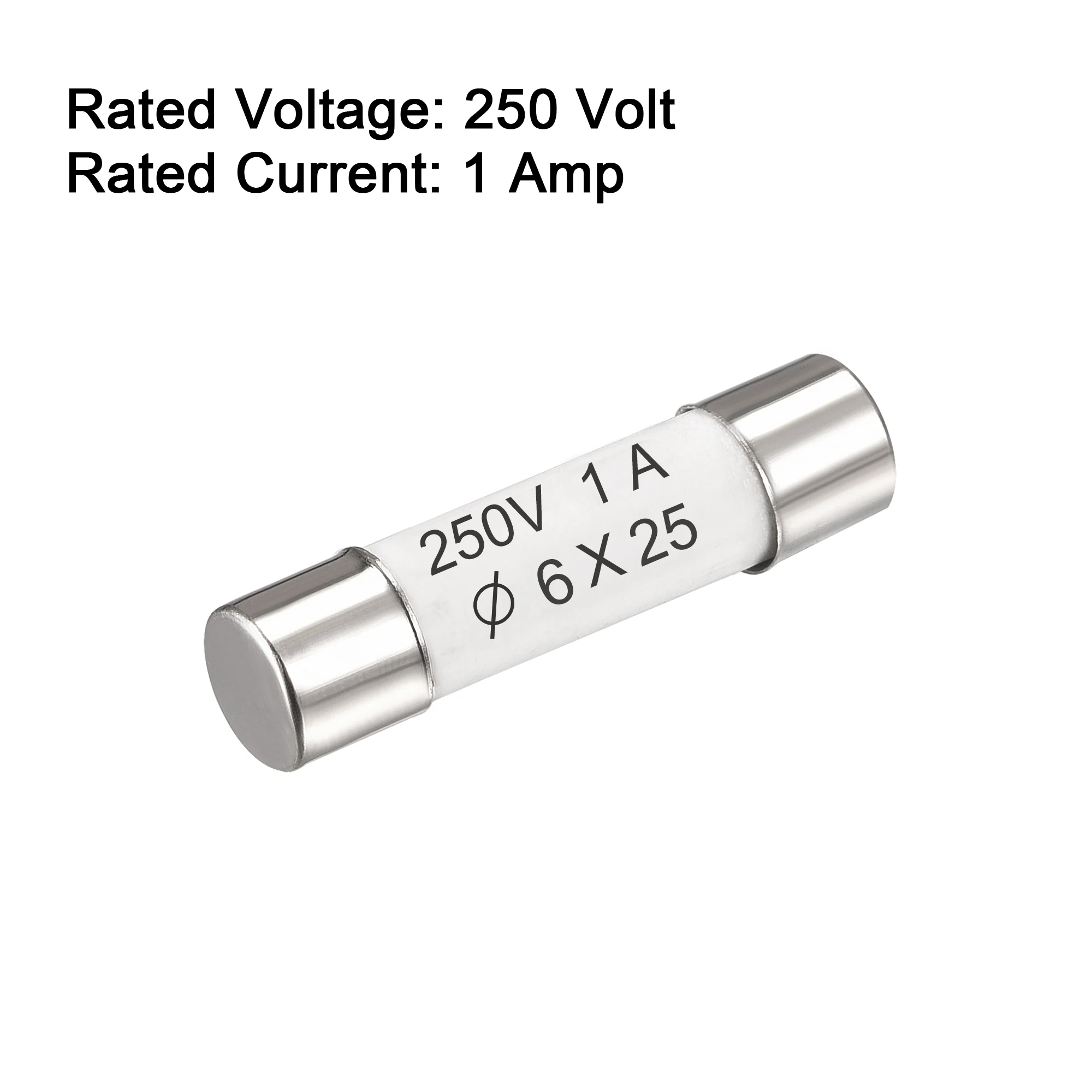 10 pz 250V 6x25mm fusibili per tubi a soffiaggio rapido 0.5A 1A 2A 4A 6A 8A 15A 16A 25A Amp fusibili a cartuccia ceramica fusibili per lampada a risparmio energetico
