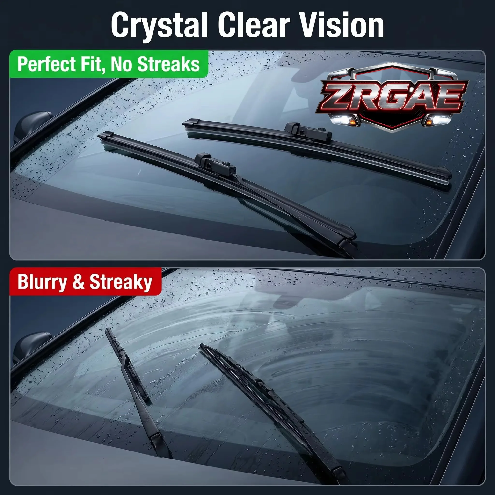 Water Spraying Car Wiper Blade OE 1076730-00-C Direct Fit Quiet Windshield Wiper For 2017-2023 Model3 Auto Replacement Parts