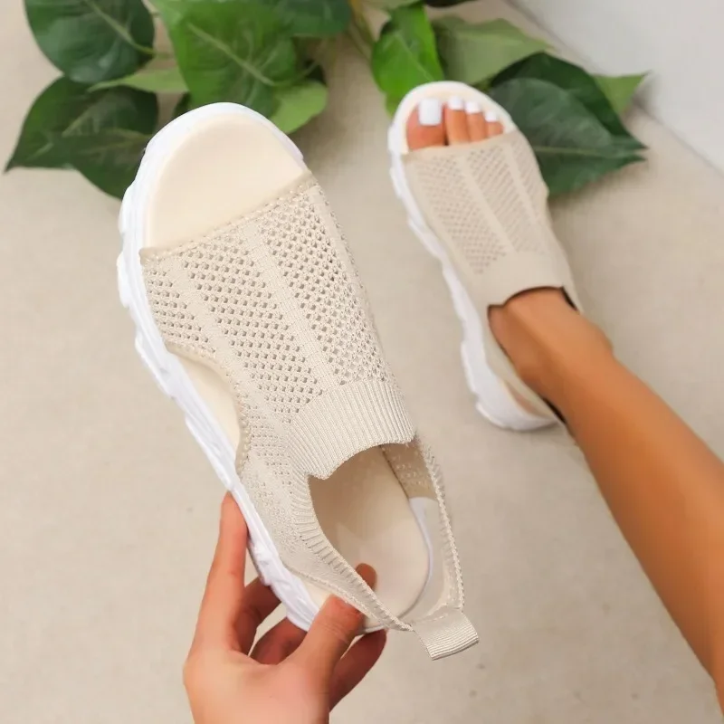 Large Size Sports Sandals Women  Casual Platform Shoes Thick-Soled Sandalias Open Toe Beach Shoes for Women