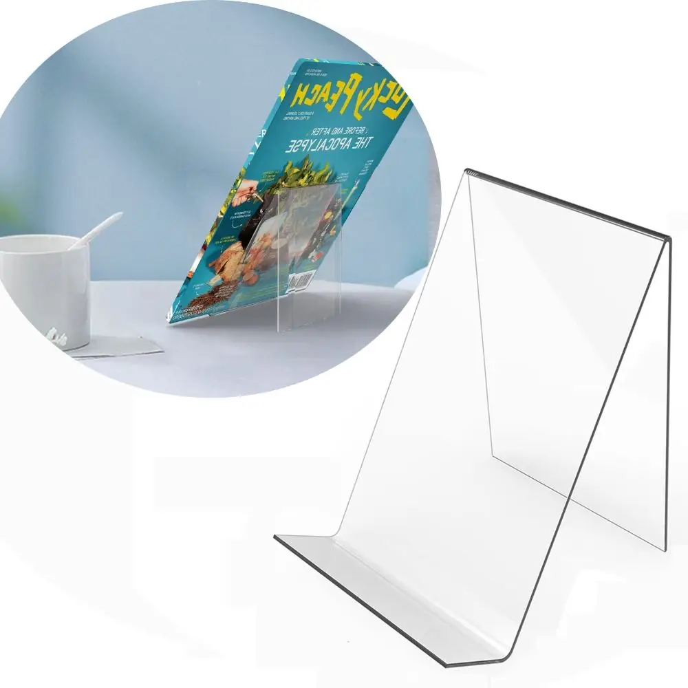 Acrylic Display Stand Fashion Clear Easel 6 x 4inch Display Easel DIY Display Rack CDs