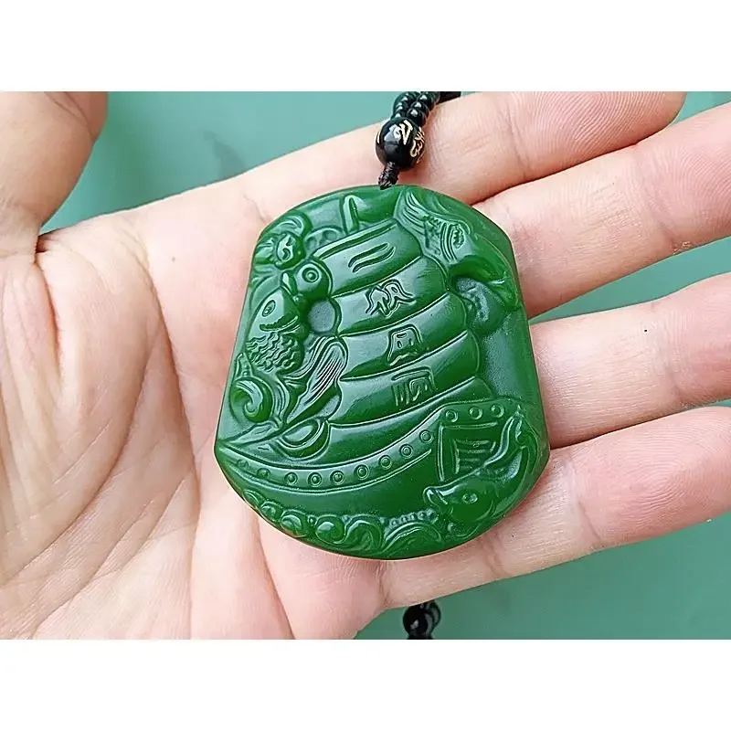 Spinach green smooth sailing brand pendant men's and women's car hanging