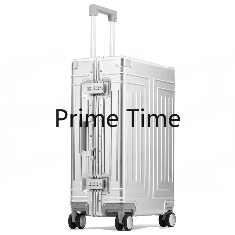 Carpoplove-Valise à Roulettes D.lique en Aluminium Étanche, Sac à Bagages de Cabine avec Roues, 20 Pouces, 24 Pouces, 26 Pouces, 29 Pouces