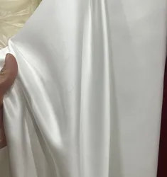Thick Quality Glossy Satin Fabric for Wedding Dress 1 Meter price 110 Colors in Stock