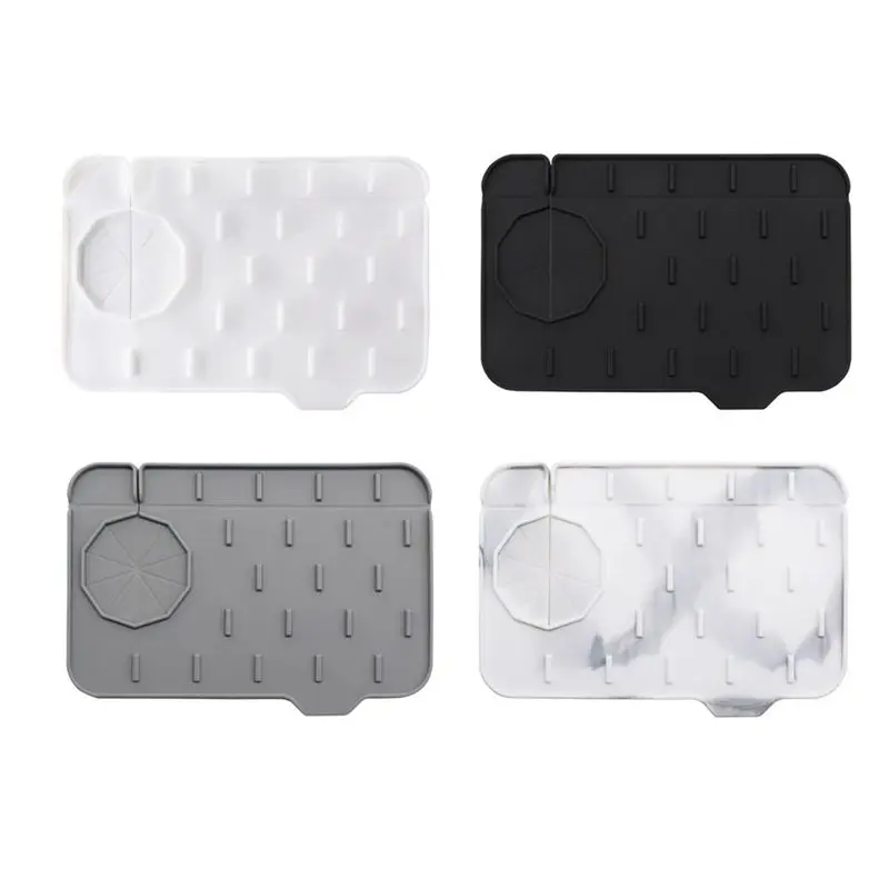 

A36T-4PCS Kitchen Faucet Mat Sink Splash Guard Silicone Kitchen Faucet Splash Guard Silicone Sink Splash Guard Sink Mat