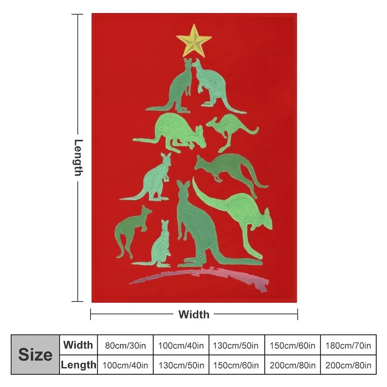 Kangaroo Christmas Throw Blanket Decorative Sofas Baby Luxury Brand Decorative Beds Blankets