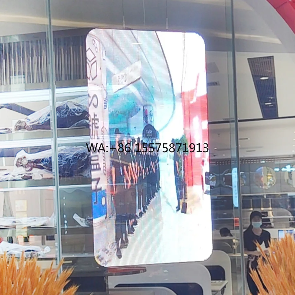High Quality Transparent Led Screen P2.77 P6 High Resolution Transparent Led Screen Led Display for Retail Stores