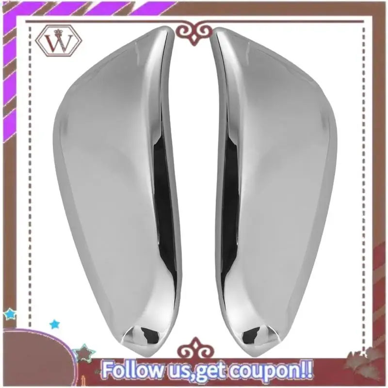 

A57E-Car Rear View Mirror Decoration Side Door Mirror Cover Cap For Toyota Hilux Revo Vigo Fortuner Highlander RAV4 Innova