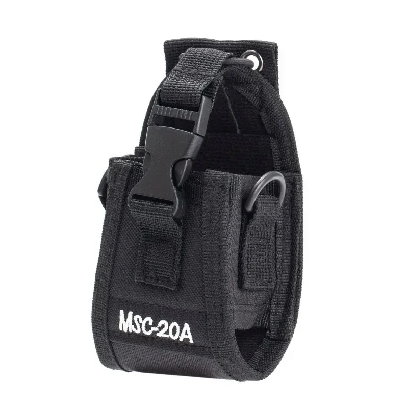 Nueva bolsa de nailon para Walkie Talkie de MSC-20A para Kenwood BaoFeng UV-5R BF-888S UV-82 bolsa con soporte de bolsillo para Radio funda