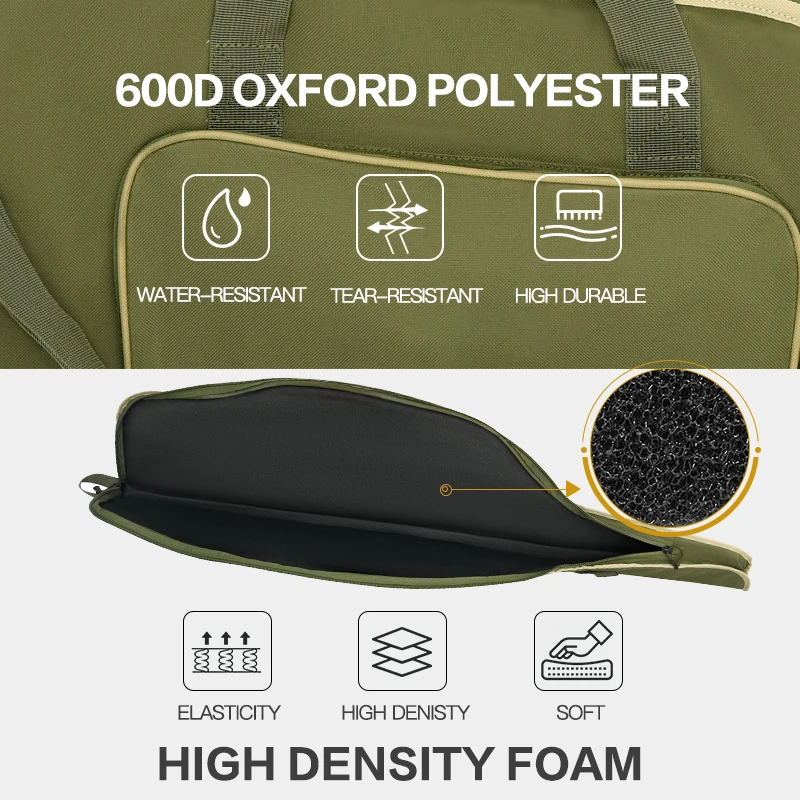 GC-25 600D Oxford Polyester Tactical Long Soft Gun Case for Hunting Firearms Outdoor Hunting up 48.4 Inches 27*125cm Storage box