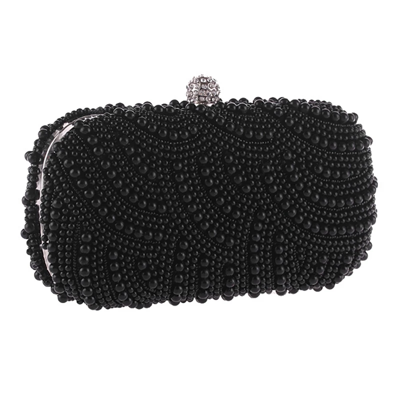 NEW-Pearl Clutch Bags Women Purse Ladies Hand Bags Evening Bags For Party Wedding Pearl Fashion Clutch Bags