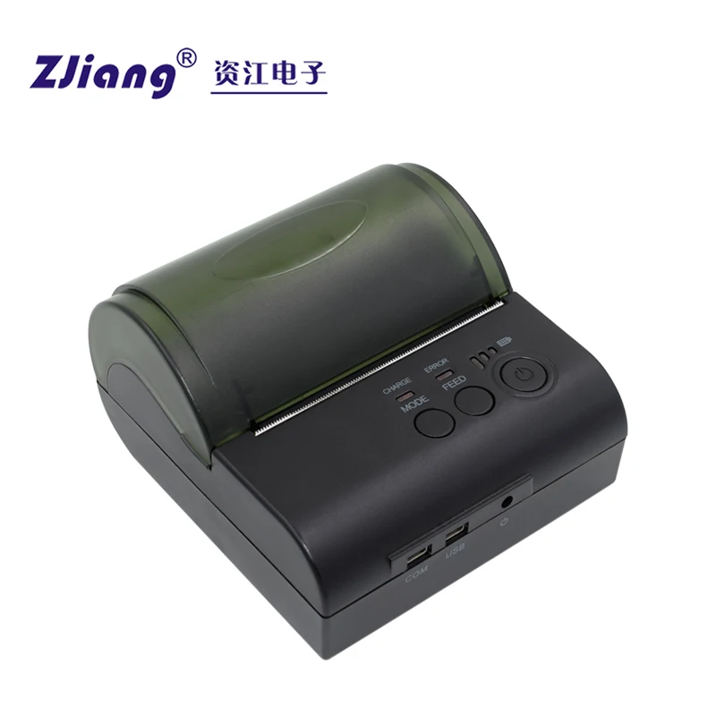 Zijiang POS-8001DD 80mm Mini Portable Wireless 203dpi Thermal Printer Receipt Bill Ticket POS Printing for Android IOS Windows
