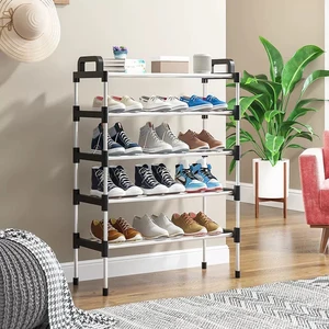 Simple Dustproof Multi Layer Shoe Rack, Household Doorstep, Storage Cabinet, Space Economy, Small Shoe Mounting 7 Main sales shoe rack - №4