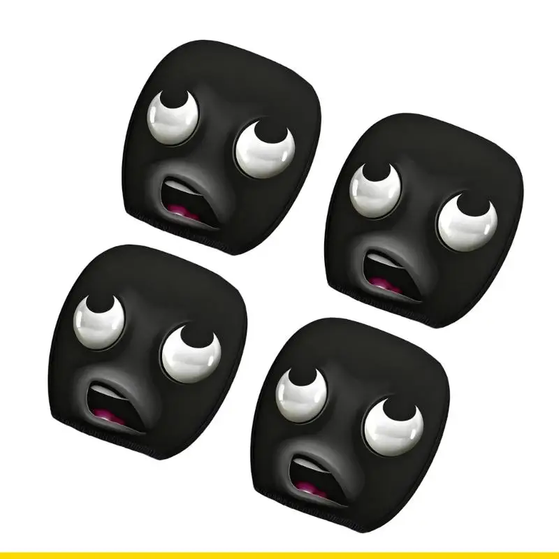 SZCH Googly Eye Car Headrest Covers Funny Cartoon Designs Auto Headrest Protectors