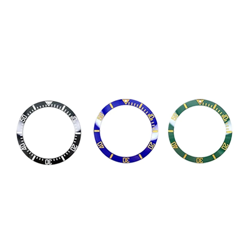 MDV-106 несколько керамических колец для часов для Casio Marlin MDV-106, кольцо с наклонной цифровой шкалой, зеленое светящееся кольцо из бисера, аксессуары для рта