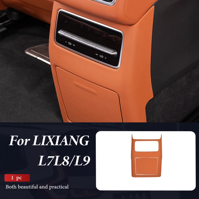 

For LEADING IDEAL LiXiang L9 2023 Car ABS Rear Anti-kick Pad Refrigerator Protective Sticker Cover Interior Accessories