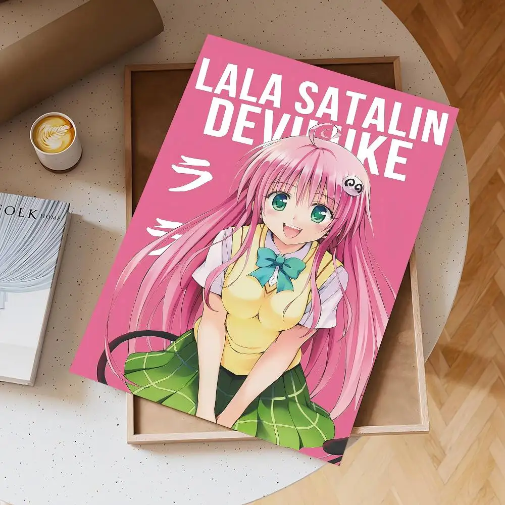 To Love Ru الفيلم الكلاسيكي ذاتية اللصق ملصق فني ورق أبيض يطبع الملصقات الفنية ديكور المنزل