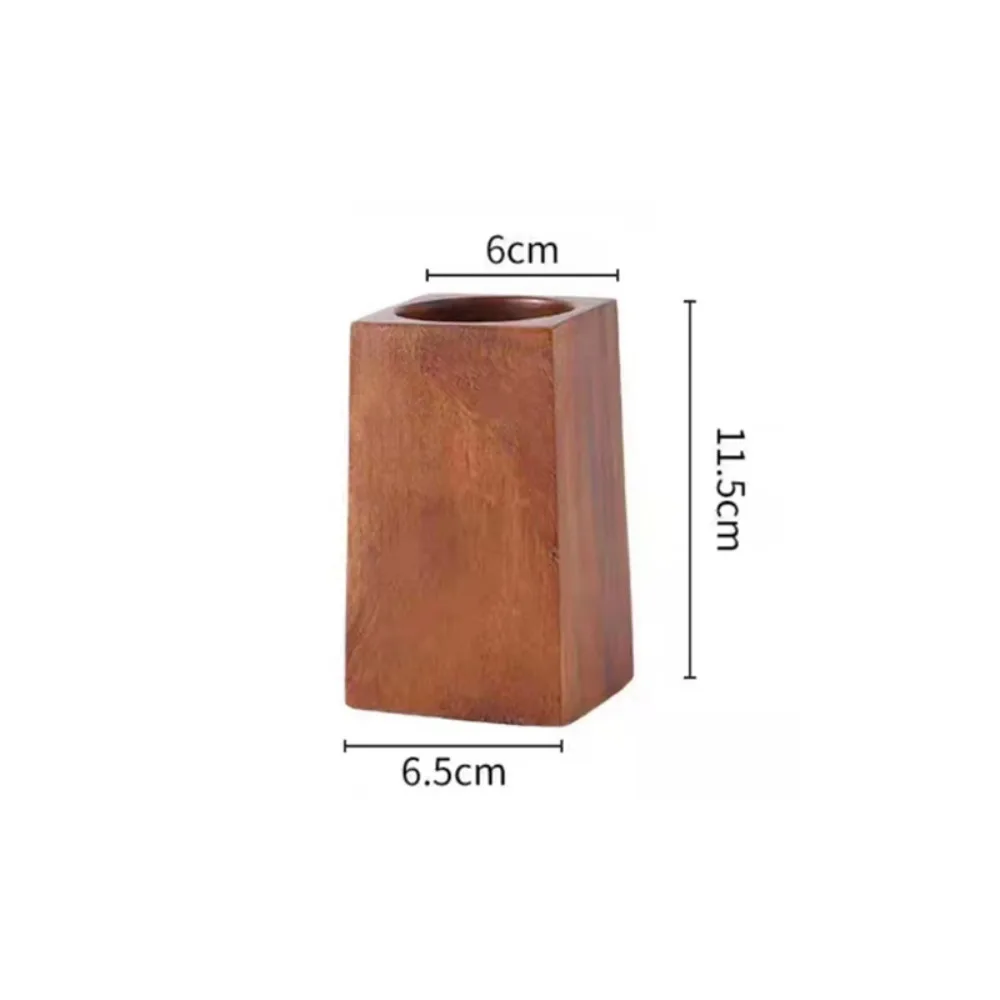 

Minimalist Wood Pen Holder Large-capacity Portable Stationery Storage Holder Desktop Organizer Back To School