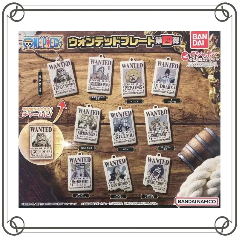 

ONE PIECE Usopp Pekoms Wanted Notice Modeling Pendant Gashapon Action Figure Model Toys