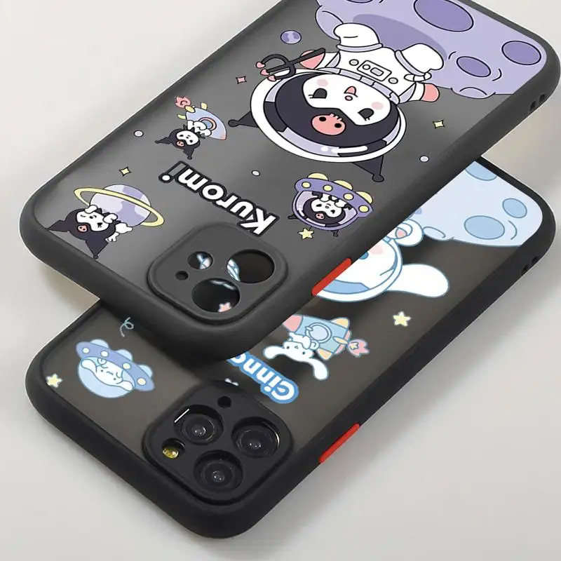 Cartoon Space Kurome Melodys phone cases for Apple iPhone 11 SE 8 14 12 Pro 15 7 Plus 13 Mini XS Max XR Luxury Matte Back Covers