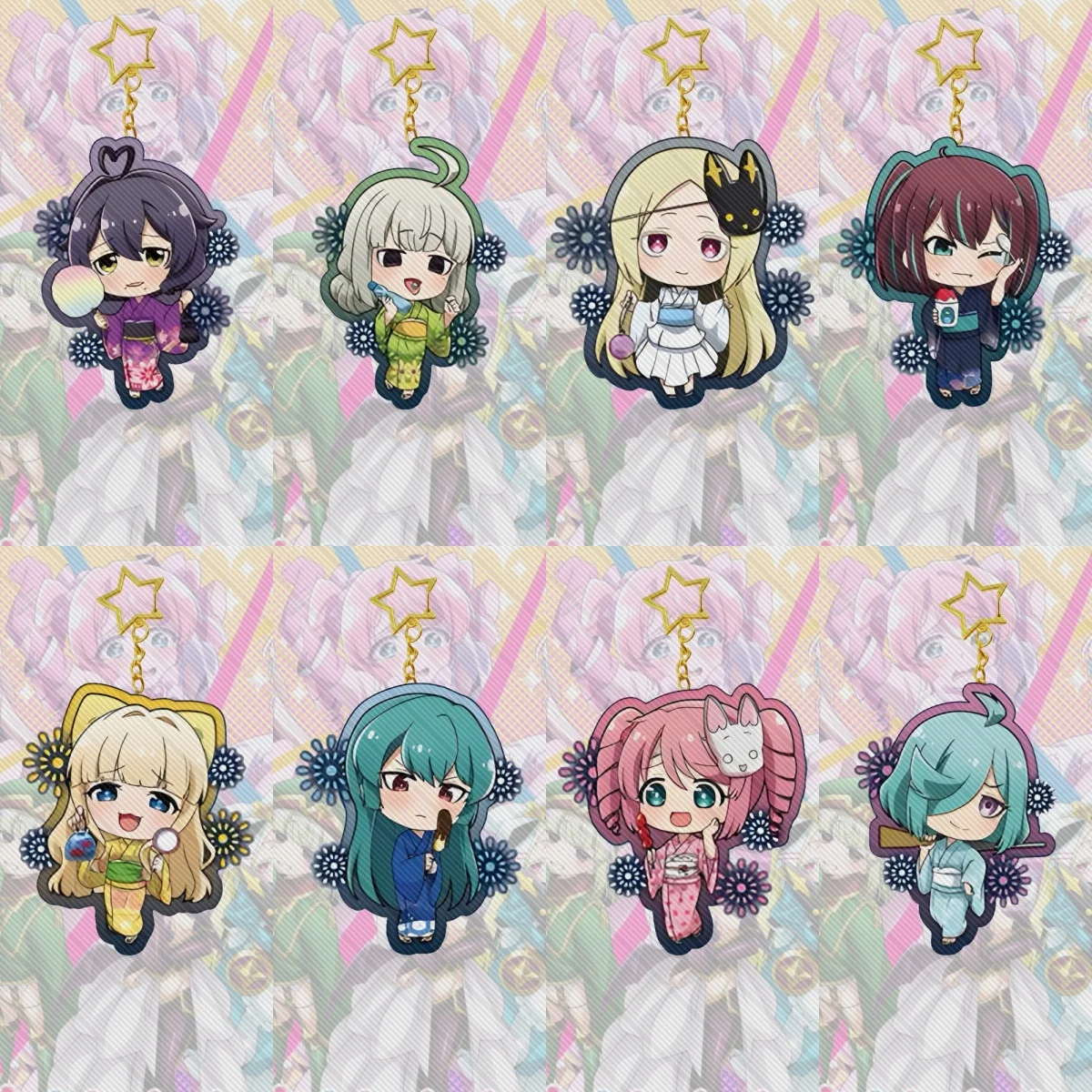Charm Anime Mahou Shoujo Ni Akogarete llavero acrílico personajes característicos accesorios colección de productos regalos de navidad