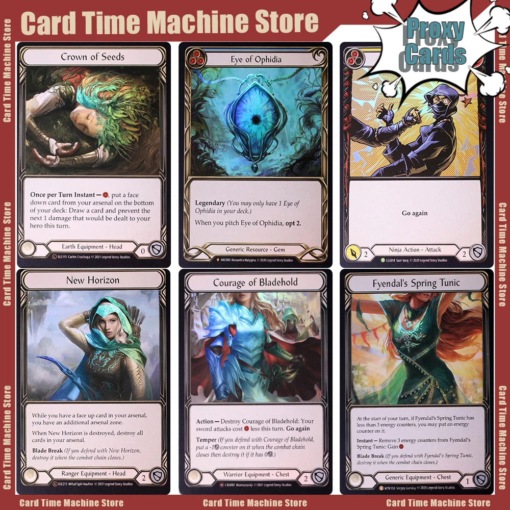 

Flesh and Blood NON FOIL Proxy Cards DIY Cards FAB TCG Game Collection Card Crown of Providence Pulsewave Harpoon Birthday Gifts