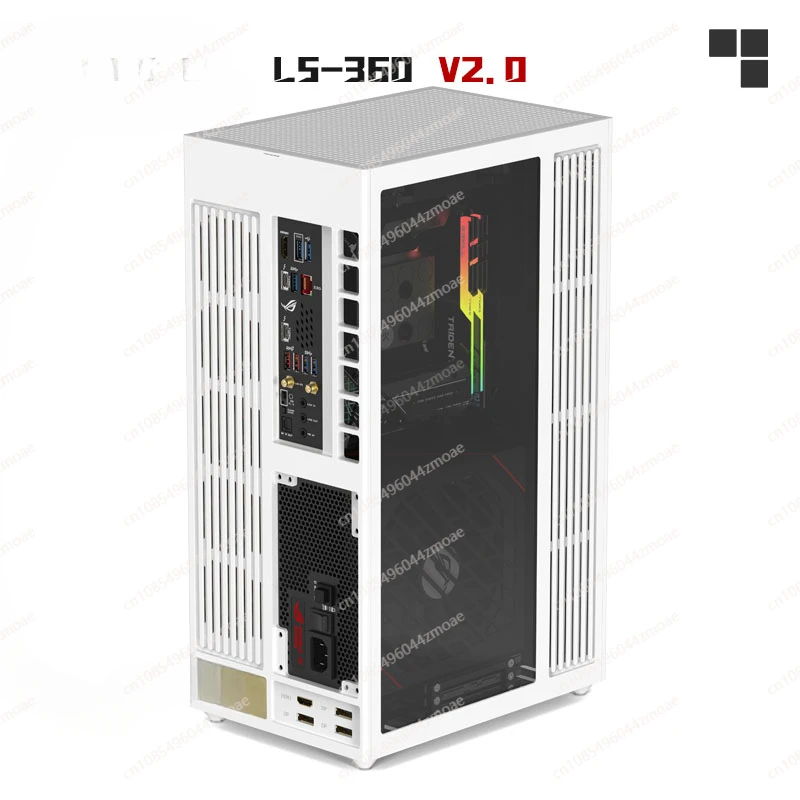 

LS-360 V2 water-cooled vertical ITX chassis, single display supports 40 series graphics card ATX power supply