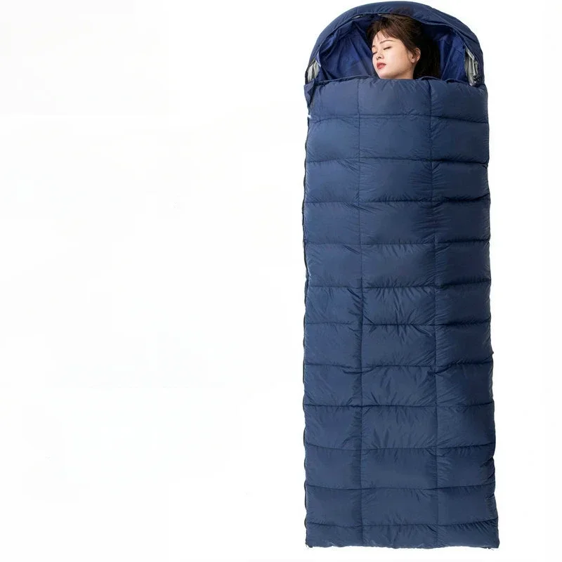 

Detachable and washable down sleeping bag, outdoor adult winter thickened cold-proof camping, goose down sleeping bag, adul