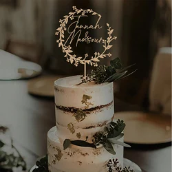 Personalized Wedding Cake Topper Rustic Custom Last Name Wedding Rustic Cake Topper Mr and Mrs Cake Topper