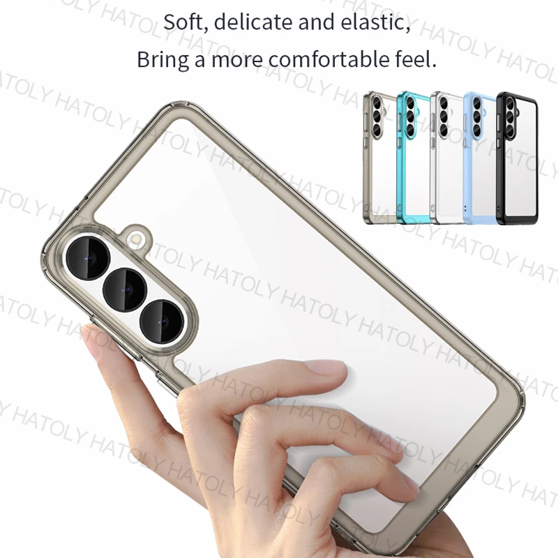 Funda For Samsung Galaxy S26 FE Case Samsung Galaxy S26 FE Cover Cases Shockproof Clear PC + TPU Protective Cover Galaxy S26 FE