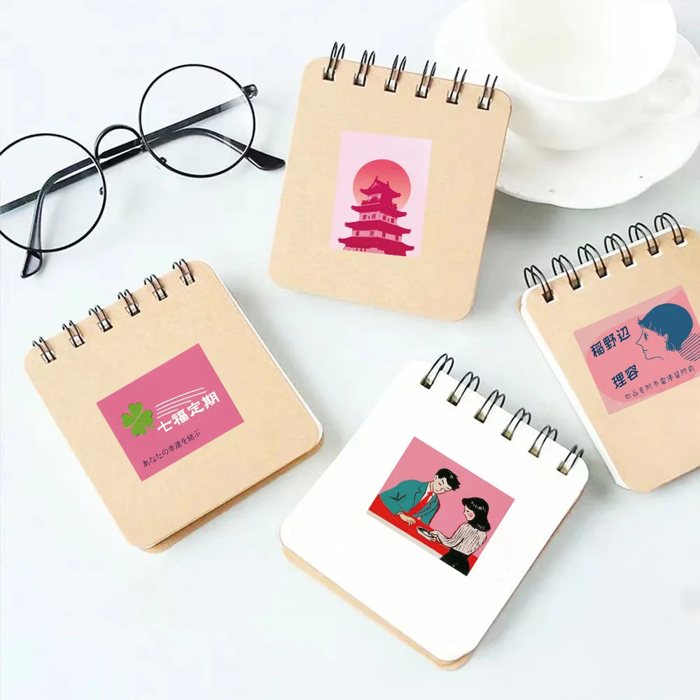 50/100 Uds. Pegatinas estéticas Retro japonesas rosas funda de teléfono equipaje guitarra monopatín taza de agua marco de imagen pegatinas DIY