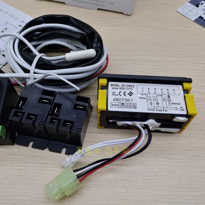 Imagem -03 - Armazenamento Frio Controlador de Temperatura Eletrônico Ajustável Controlador de Temperatura Display Digital Acessórios Sf104s2 de