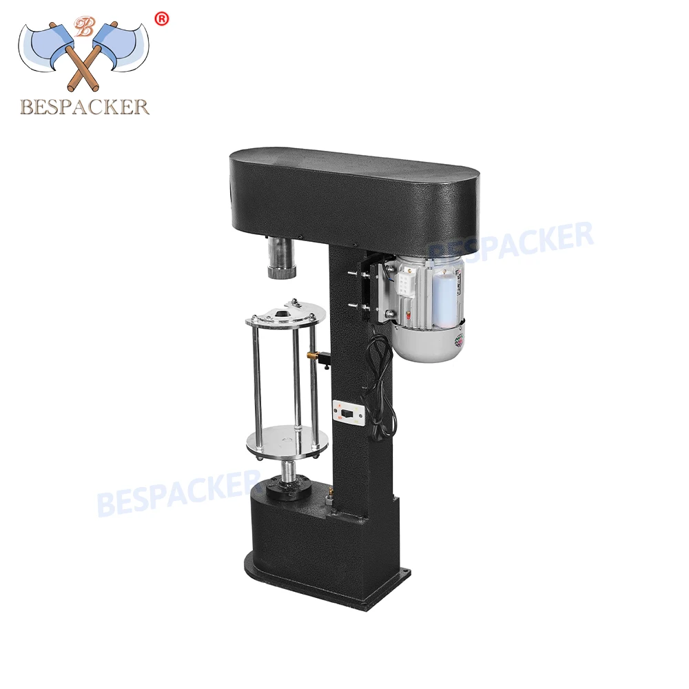 Bespacker DK-50/P Desktop Semi-Automatic Mineral Water Beverage Juice Plastic Round Bottle Capping Machine