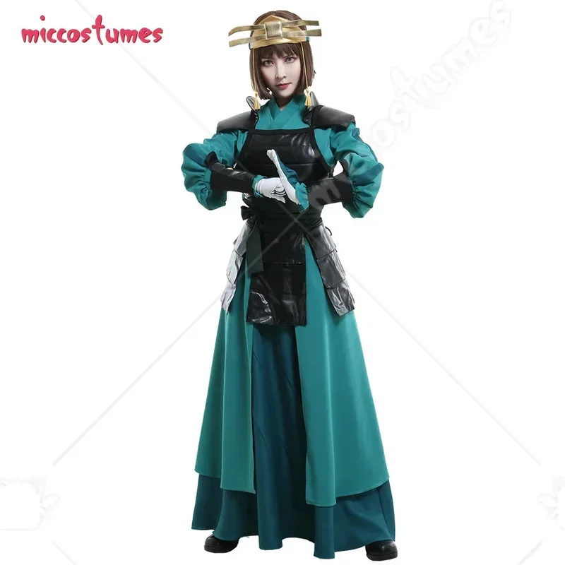 Miccostumes Women's Cosplay Costume Warrior Cosplay Outfit Suit with Handguard and Headwear