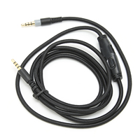 3.5mm Male to Male Headphone Cable Replacement with Volume Control 1.5m for HyperX Cloud for HyperX Cloud Alpha Headphones