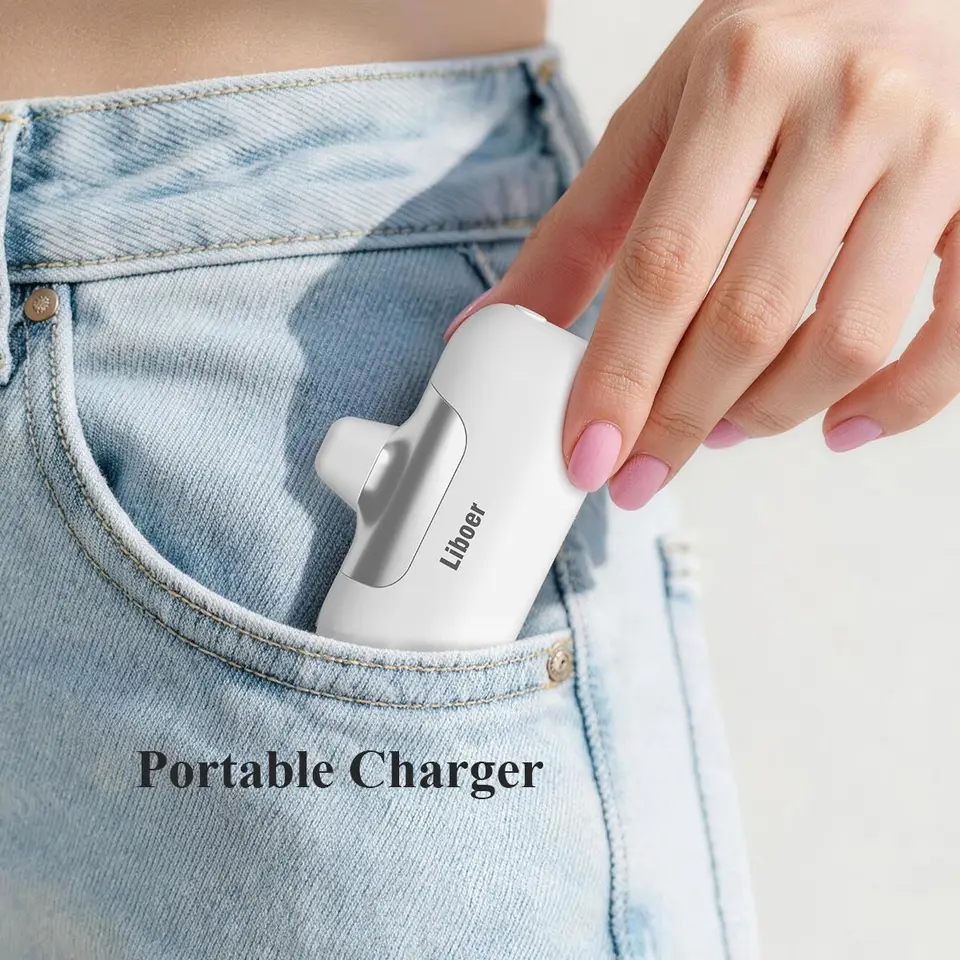 Cargador portátil 5000mAh de carga rápida mini power bank tipo C para HUAWEI iPhone Samsung Xiaomi Redmi batería externa 5