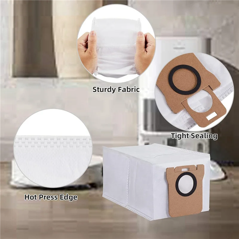 

HLZS-16PCS Replacement Spare Parts Dust Bag For Dreame Bot L30 Ultra Robot Vacuum Cleaner Garbage Dust Bag Dirty Bag
