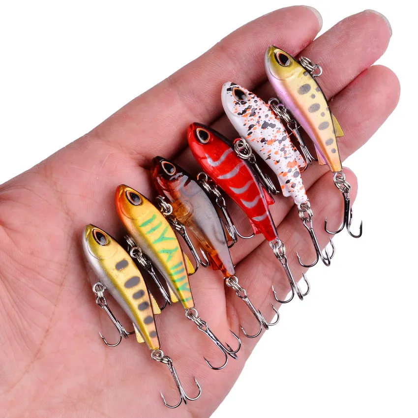 6/7/10pcs Winter Crankbait Wobbler Sinking Fishing Crankbaits Vib Lure Ice Hard Lure Mini Wobblers Crankbait Sea Fishing Lure