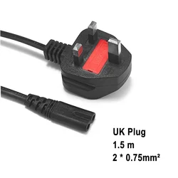 EU US CN JP UK Power Cord European American Japan CN Plug C7 Figure 8 AC Adapters Power Supply Cable For Battery Chargers PSP 4