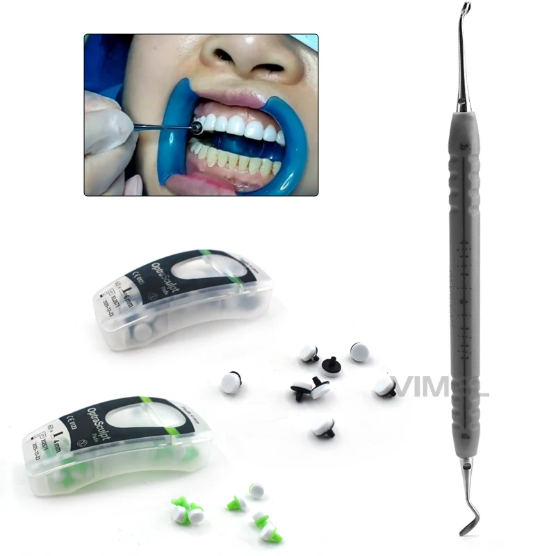 Dental Optrasculpt Assortment Innovative Accessories With 60 Pads 4/6mm Efficient Veneers Composite Resin Filling Modeling Kits