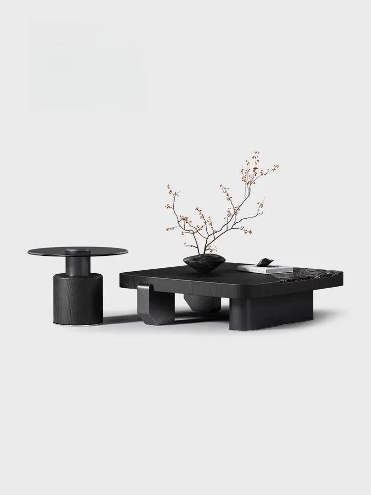 

ls 51Italian natural luxury stone coffee table living room household square