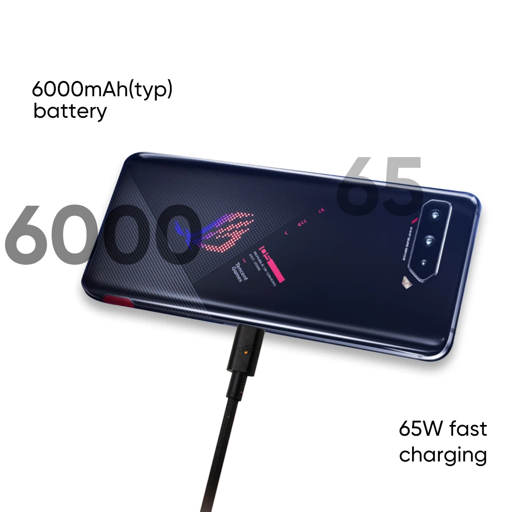 هاتف ASUS ROG بذاكرة قراءة فقط عالمية 5s 5s 5G هاتف محمول سنابدراجون 888 + 6.78 بوصة 144 هرتز AMOLED 6000mAh 65 واط شحن سريع هاتف للألعاب NFC