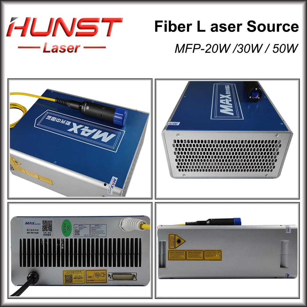 Hunst MAX 20W 30W 50W Q-switch 1064nm Maxphotonics MFP Pulsed Fiber Laser Source For Laser Marking Machine MFP-20 MFP-30 MFP-50