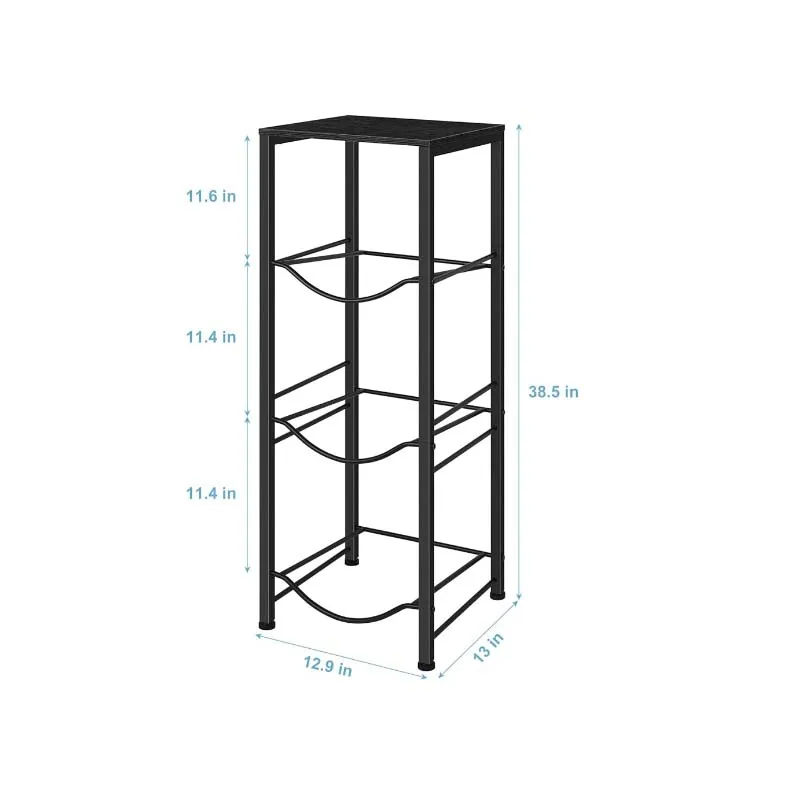 Imagem -02 - Suporte Destacável para Garrafa de Água Rack para Jarro de Água Suporte Dispensador Organizador com Prateleira de Armazenamento Galões 3-tier