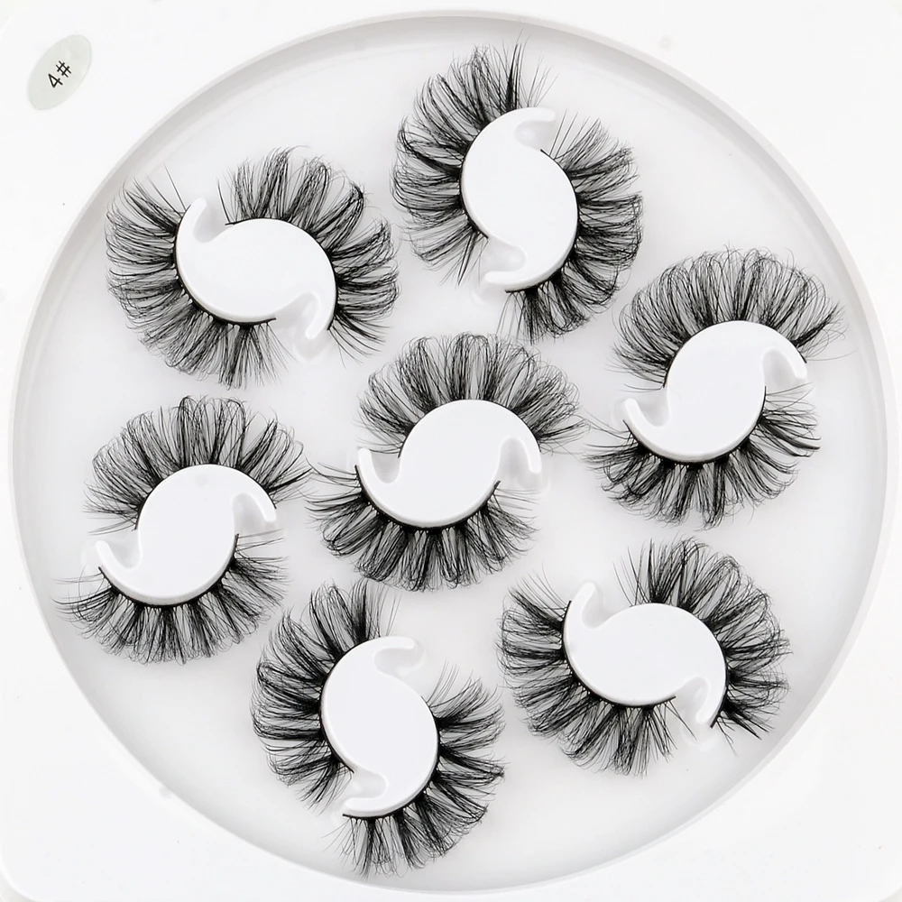 Dropshipping 3D Natural-looking Fluffy Wispy Cheap Silk Eyelashes Supplies with Free Lash Case Free Shipping