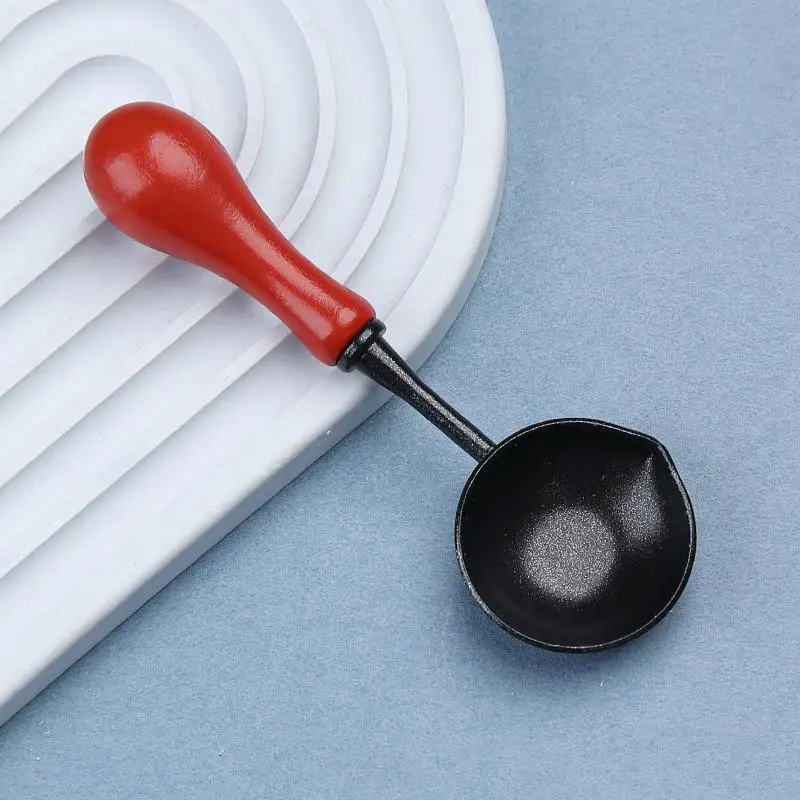 Hoogwaardige Lakzegel Non Stick Lepel Zegellak Lepel Stempelzegel Verwarming Lak Wax Tool Anti Stick Gemakkelijk schoon te maken
