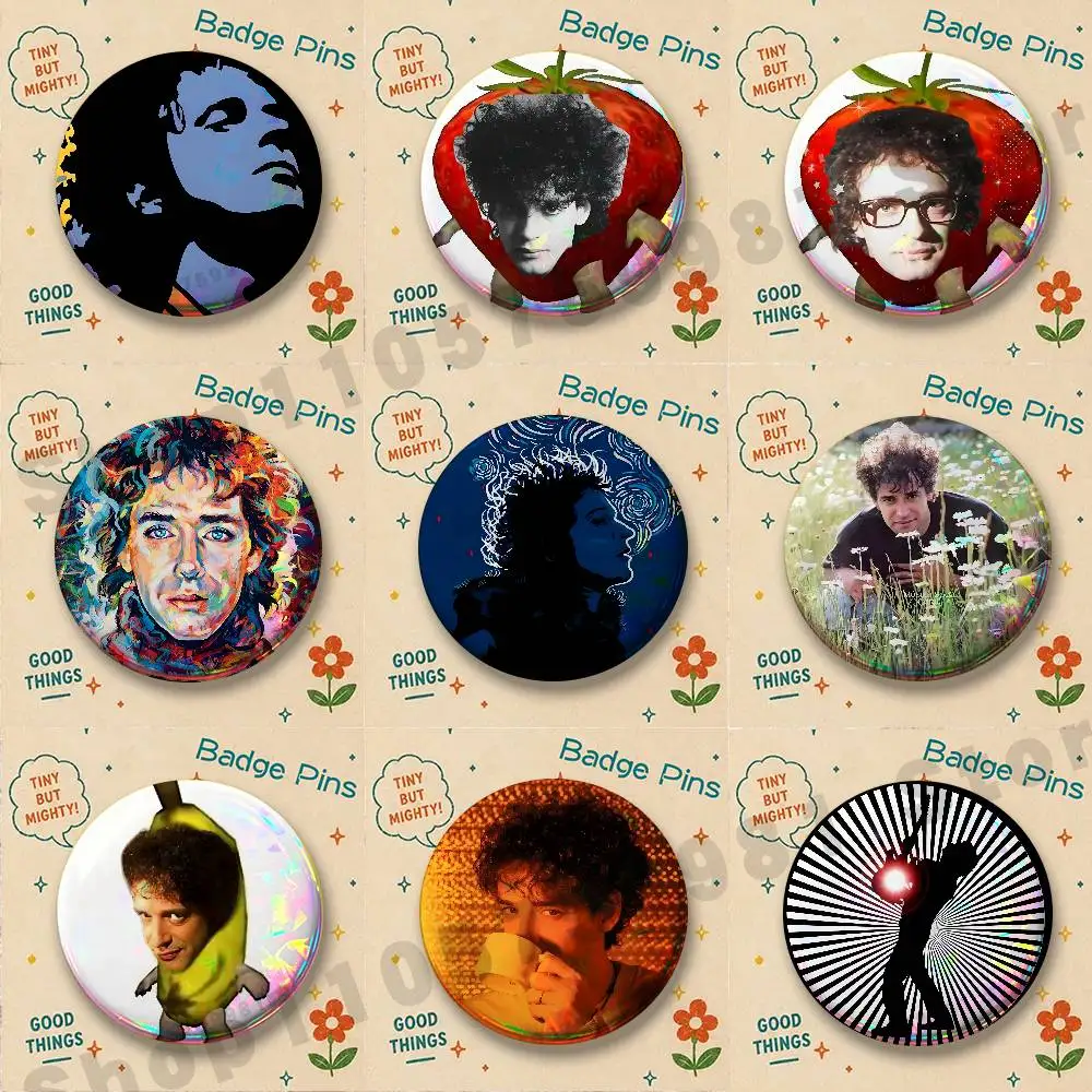 Rock en Espanol G-Gustavo Cerati Brooches for Bag Decor Jewelry Accessories Gift 25/32/44/58/75mm Round Cartoon Badges